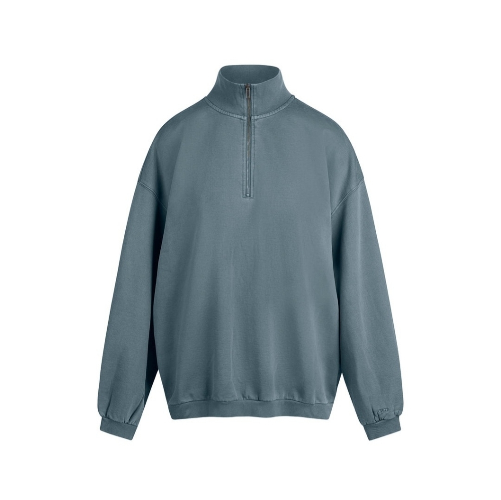 Skims Boyfriend Fleece Slouchy Half Zip Pullover